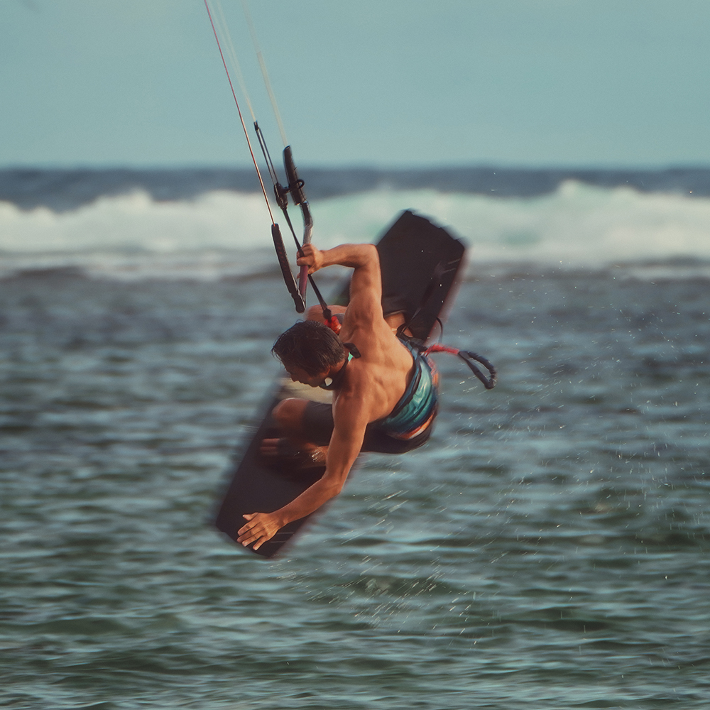 Kitesurfing in Reunion