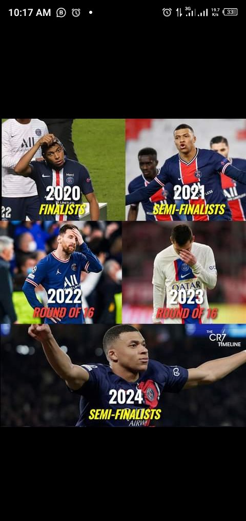 OFFICIAL: 

PSG reach the Champions League semi-finals for the first time since Lionel Messi left the club.

The Lionel Messi effect. 😱