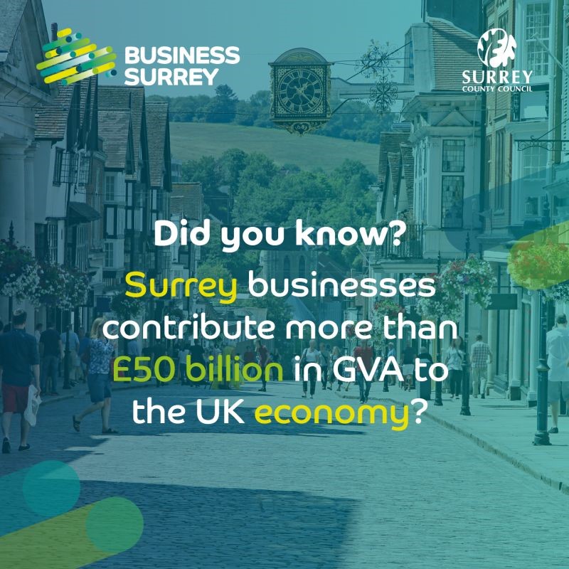 Did you know Surrey businesses contribute more than £50 billion in GVA to the UK economy? If you’re looking to level up your business but facing barriers to growth, Business Surrey is here to help! Register here: orlo.uk/Jk83x #SurreyBusiness #SMESSurrey