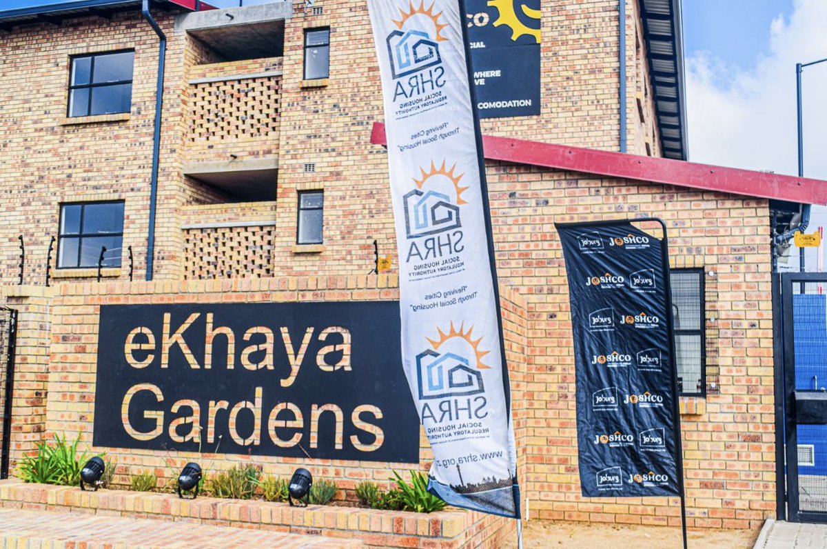 GP_DHS's tweet photo. #DHSProject | Ekhaya Gardens Social Housing Project has 333 rental units, including both one-bedroom and two-bedroom options, equipped with essential amenities for comfortable living. The development is equipped with a host of in-project facilities such as organised paved parking https://t.co/WQRGrKWs6Q