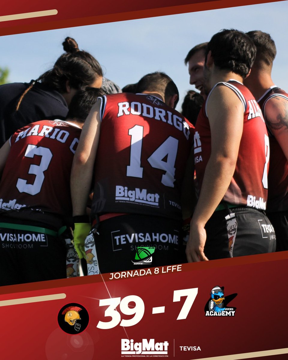 RomanosMerida's tweet image. JORNADA 8👇🏻

 ⚔️ MÉRIDA ROMANOS 39-07 PLASENCIA DUCKS ACADEMY

OCTAVA VICTORIA ✅

Mario #3 - 12 puntos
Ana #16 - 7 puntos
Rodrigo #14 - 7 puntos
Guille #10 - 6 puntos 
Juanca #5 - 6 puntos
Álvaro #7 - 1 punto

📸 @nosoyperfecta

#meridaromanos⚔️
#ligaextremeña #flagfootball