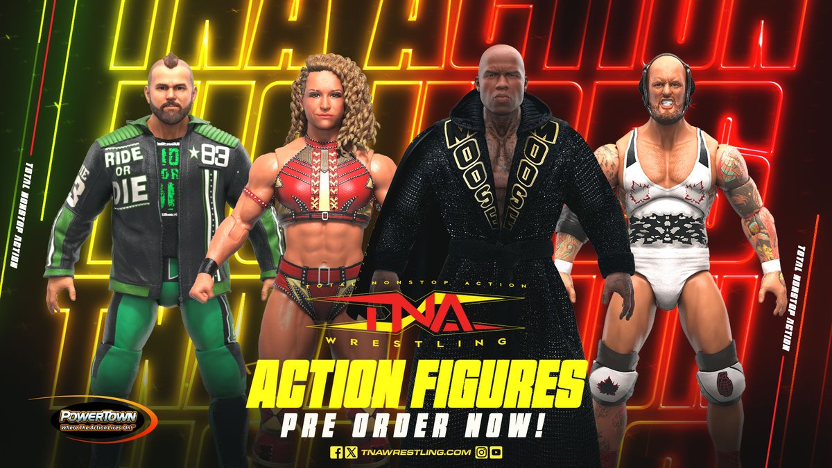 Pre-order the new line of TNA action figures NOW at PowertownWrestling.com!