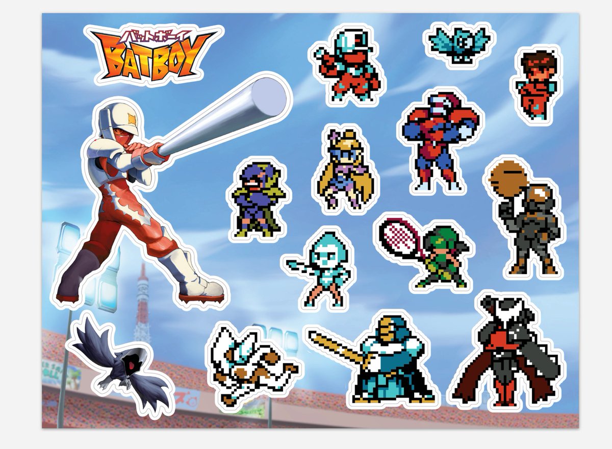Bat Boy Kickstarter rewards are well underway and they are looking guuuuuuuuuuuud!! 🤩 

It's odd to be proud of a sticker sheet, seems silly, but this one we are PARTICULARLY proud of. Jam packed it with as many as we could on a 8.5"x11" page.

Hope you KS Backers enjoy them! ❤️