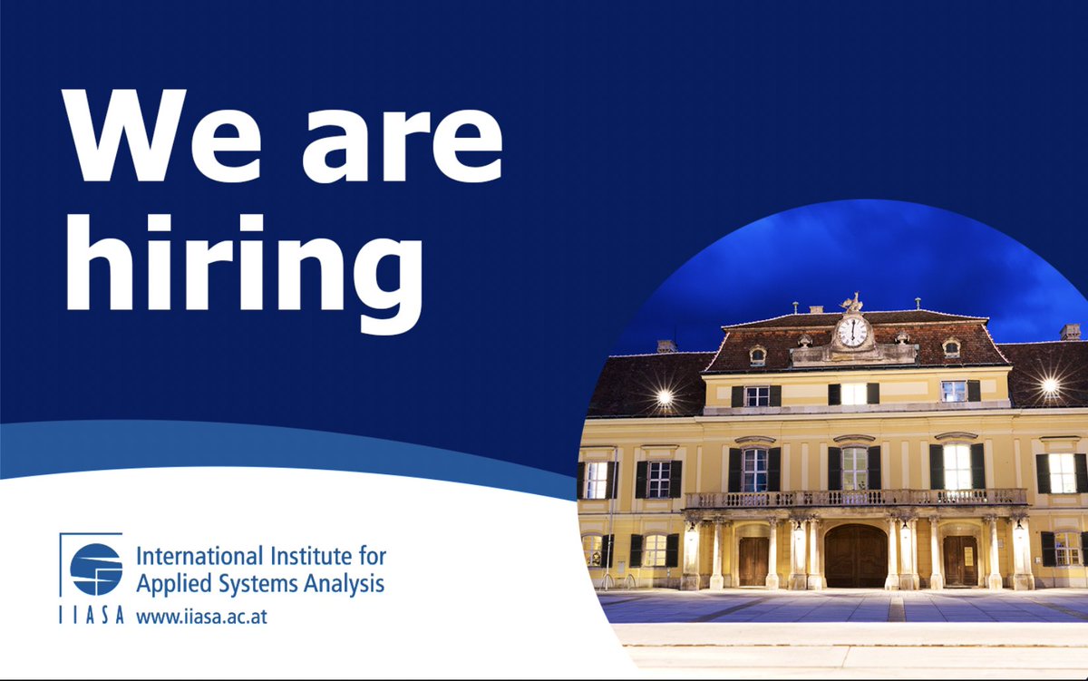 IIASAVienna's tweet photo. IIASA #JobsInResearch
๐พ Modeler: analyze agricultural production resilience
๐ Lead #SpatialData scientist: lead the development of a novel integrated database
๐ก Researcher in applied #ParticipatorySciences with @releafcities & @cropsCS
Apply now โก๏ธ https://t.co/PKa1F6UxOg https://t.co/K2ZHXg08ii