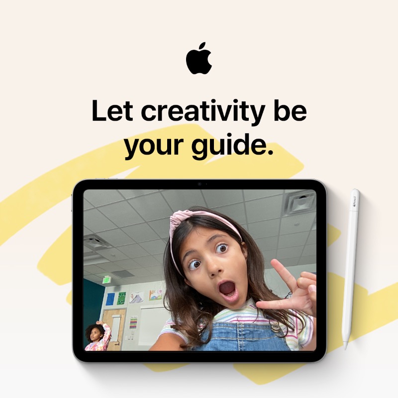 AppleEDU's tweet photo. World Creativity and Innovation Day is just around the corner. Make learning “pop” with this fun activity for iPad. 🤩

Try this 30-minute Everyone Can Create project in your classroom today. #worldcreativityday #everyonecancreate #AppleEducationCommunity #WCID