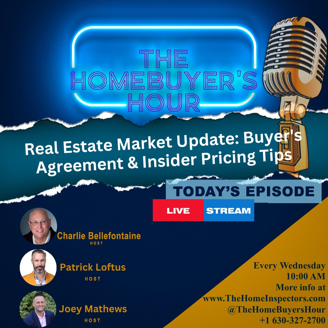 Get ahead in the real estate game with our latest episode of The HomeBuyer's Hour! Join us as we delve into the intricacies of buyer's agreements and unlock insider pricing tips.

youtube.com/@Thehomeinspec…

#homebuyershour #YouAlwaysGetMore #chicagorealtors