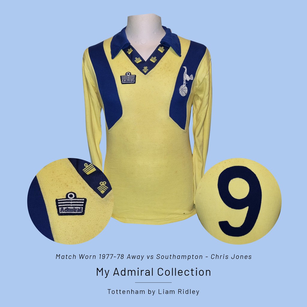 My Admiral Tottenham Collection with @SpursShirt 'I managed to pick up a match version of the Admiral away shirt worn by forward Chris Jones in the last game of the 1978 promotion season vs Southampton.' See the full collection - admiralsports.com/blogs/journal/…