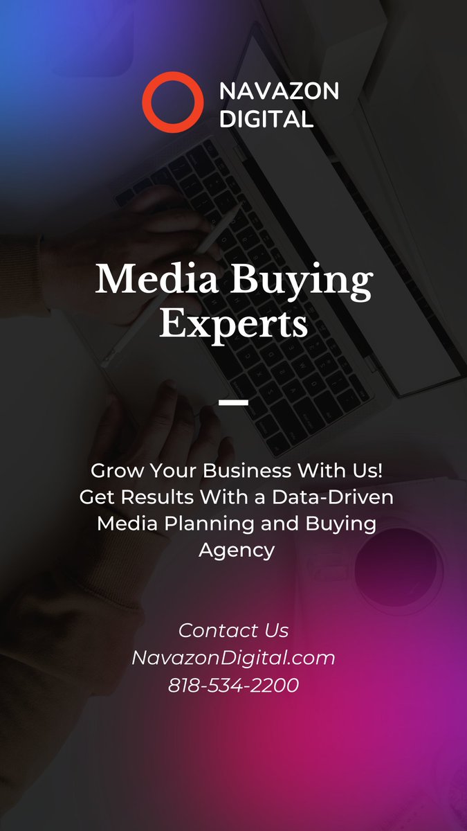 We can help you drive sales and grow your business through creative and strategic media buying. Learn how to achieve your marketing objectives, including increasing brand awareness, driving sales, and fostering customer loyalty. 👉bit.ly/3JlC5XY
#NavazonDigital