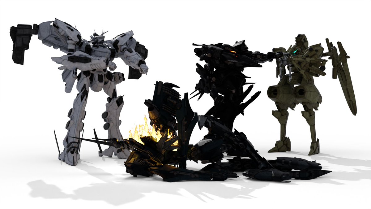 its my birthday today. so i made some armored core art. #ARMOREDCORE