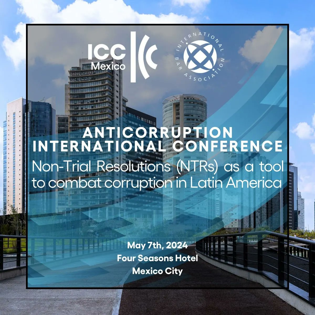 Este 7 de mayo, @IBAnews y la @ICCMEXICO te invitan a la Conferencia Internacional sobre el uso de Resoluciones No Judiciales en investigaciones criminales con expertos y expertas de diversos países que discutirán sobre buenas prácticas y tendencias en #LATAM. @Esmeru21…