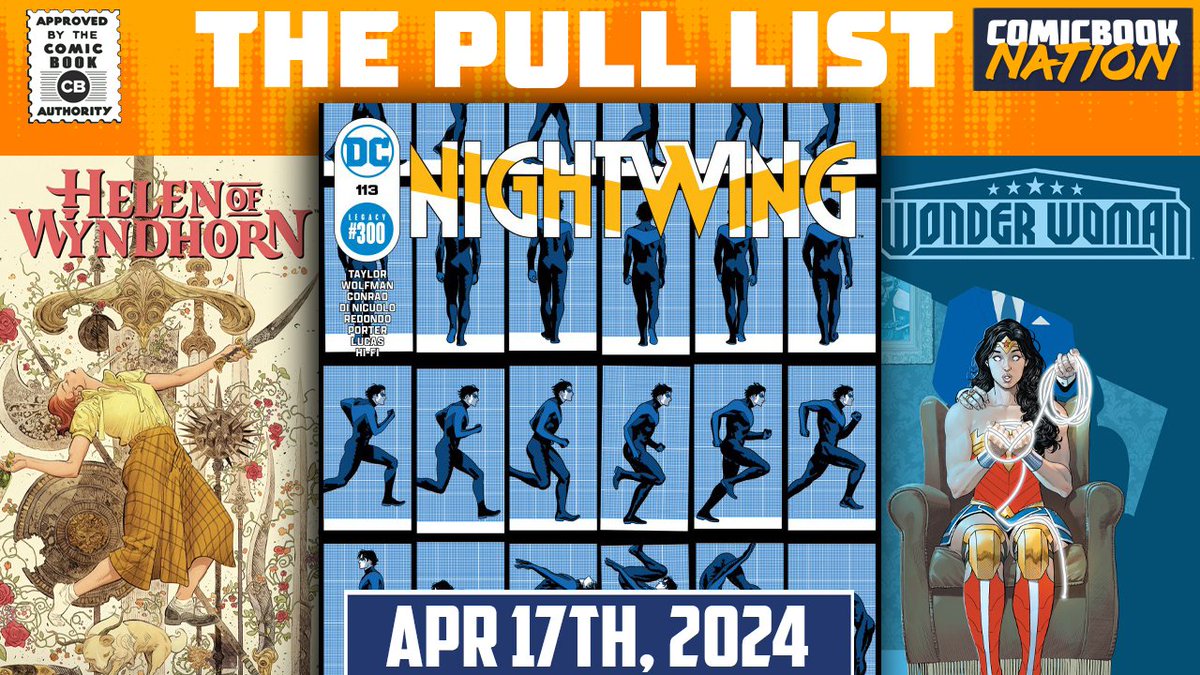It's time to talk new #comics! On today's Pull List we're breaking down #Nightwing300, #HelenofWyndhorn, #WonderWoman, #CaptainMarvel, #BlowAway, #StarWars #HighRepublic, #Thor, #XMen, and more! Join us live below - youtube.com/watch?v=2JQ76H…