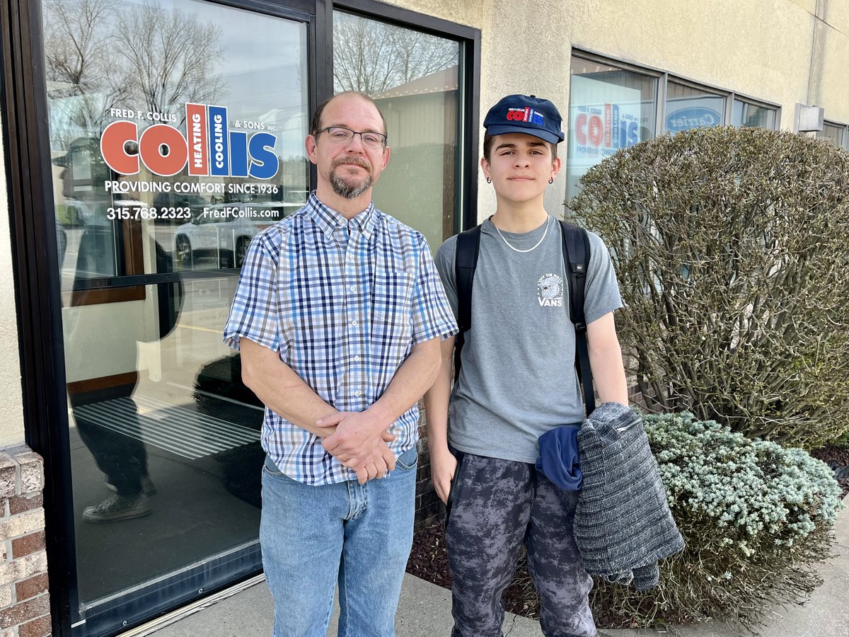 It's #JuniorShadowDay! We're excited to have Fabian from #Whitesboro HS as he shadows Tim, our field service consultant. With an interest in #HVAC & #electrical, Fabian chose Collis for this special day of #career exploration. We're confident Tim will be an excellent guide.🌟