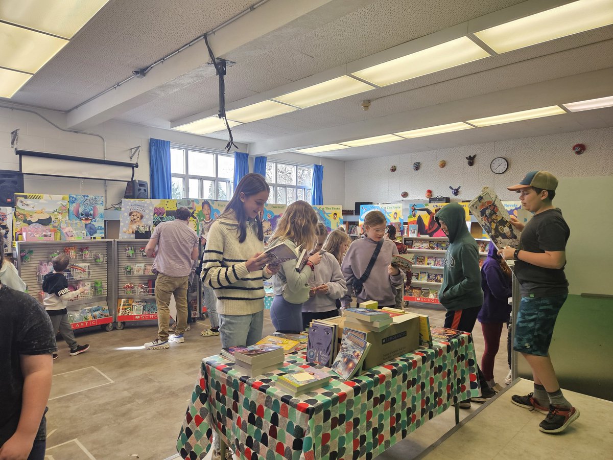 The Scholastic Book Fair is underway <a href="/PolsonPark_LDSB/">École Polson Park PS</a>! Our class was very excited to make purchases this morning. The Book Fair is also open after school until 5pm this evening and tomorrow evening. Happy reading! 📖