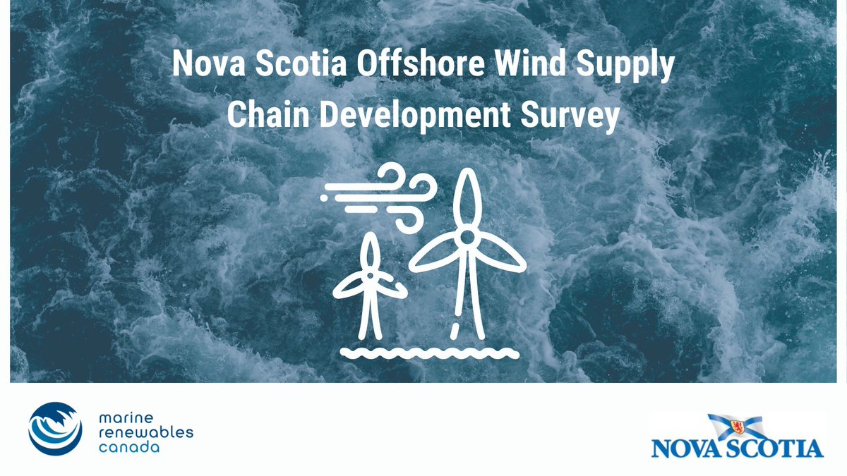 Nova Scotia is developing the next phase of its #OffshoreWindRoadmap focused on supply chain development. To support this work, we are working with @NS_DNRR to gather your views on supply chain opportunities, challenges, and support. If you’re a supplier based in Nova Scotia, we…