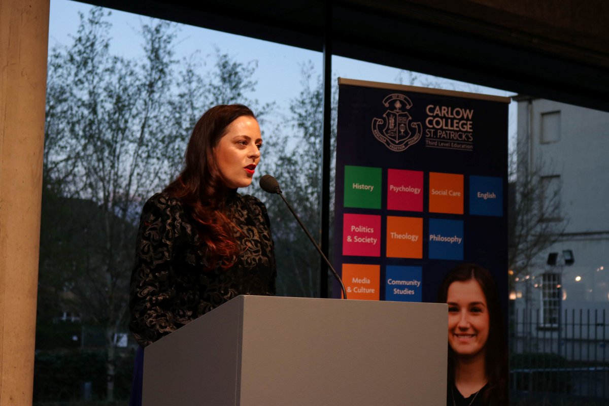 It was a big night on the Carlow College Creative Writing calendar last night for our 12th Annual Literary Awards and Creative Writing Showcase at @VisualCarlow and presented by Donegal poet, @NiChurr Full story: carlowcollege.ie/news/carlow-co…