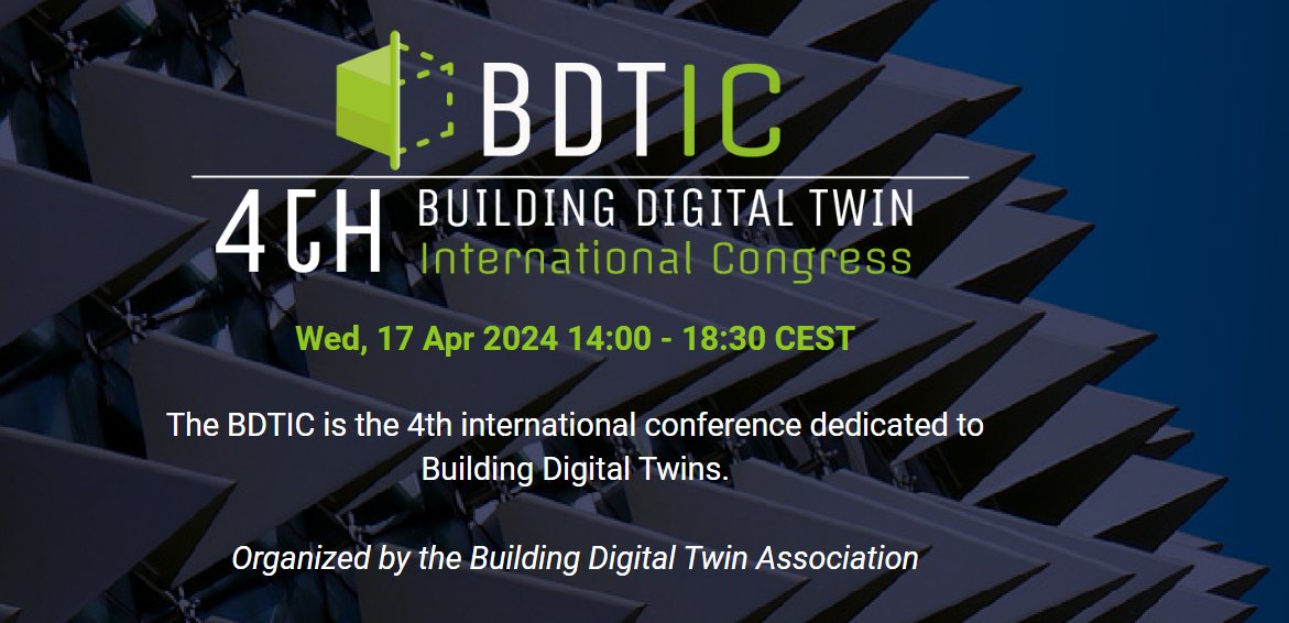 📢@hypergryd at #BDTIC
👉Qian Wang from @KTHuniversity will present: The digital twinning aspects for energy sector coupling and control
📆April 17th, 17:00
📍BDTIC, COAC, Barcelona, Spain
#cleanenergy #energytransition #energyefficiency #DHC #DigitalTwins