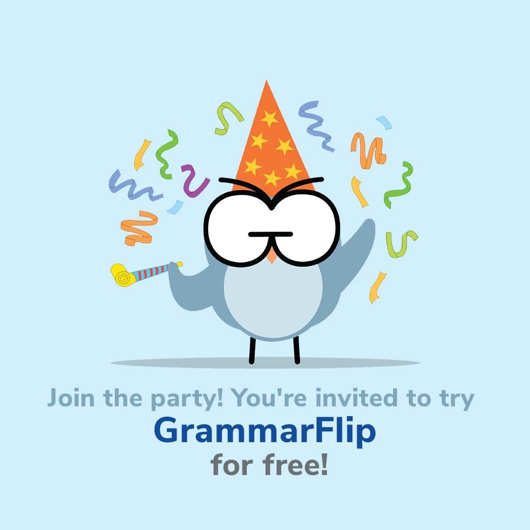 Join the party and try GrammarFlip for free!
buff.ly/3S42fCF 

#elachat #englishteacher #2ndaryela #engchat #homeed #homeschooling #homeschool #mschat #edchat