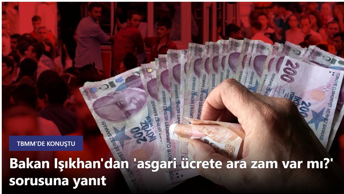 ASGARİ ÜCRET ZAM KARARINI KİM VERİR? 1-Çalışma bakanı Vedat Işıkhan: 'Asgari ücrete Temmuz ayında ara zam gündemimizde yok' diyor. 2-İyi de bunun kararını bakan değil, enflasyon verecek. 3-Bakanın gündeminde yok ama enflasyonun gündeminde var. 4-Hele bir haziran gelsin, enflasyon…