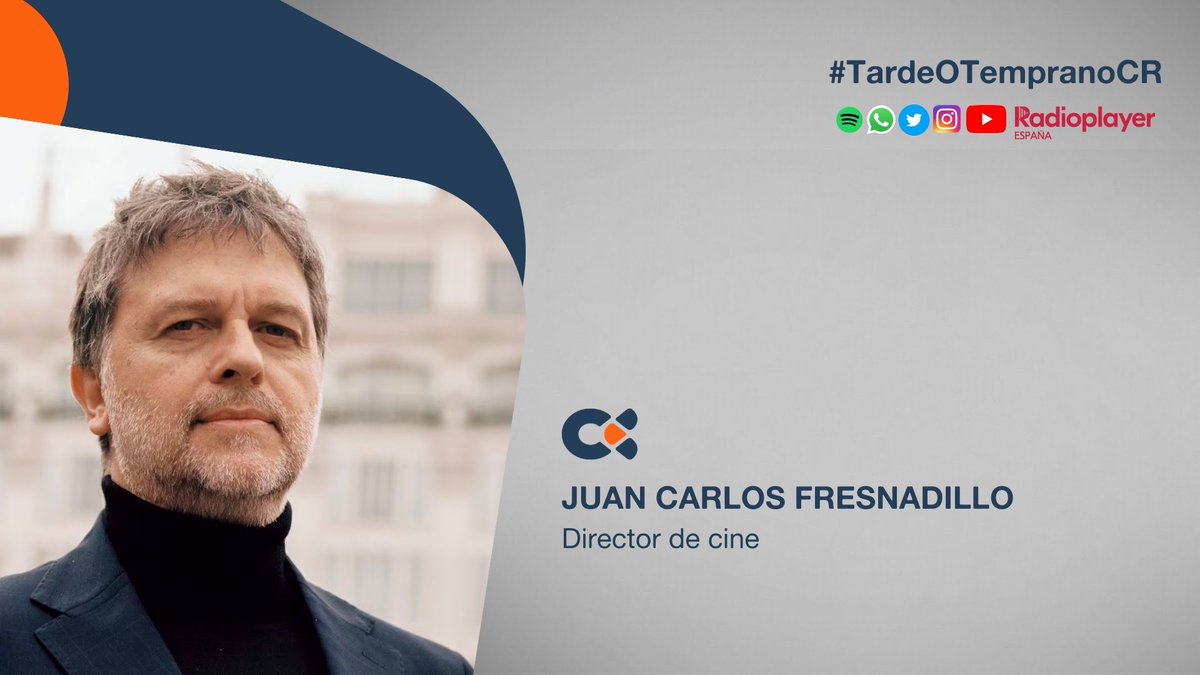 🟠Hoy se sienta como invitado de #LaMerienda☕️ en @TardeTempranoCR el cineasta @JCFresnadillo. 👉Escúchalo a partir de las 16.05h en la Radio Pública de Canarias. 📡rtvc.es/en-directo/