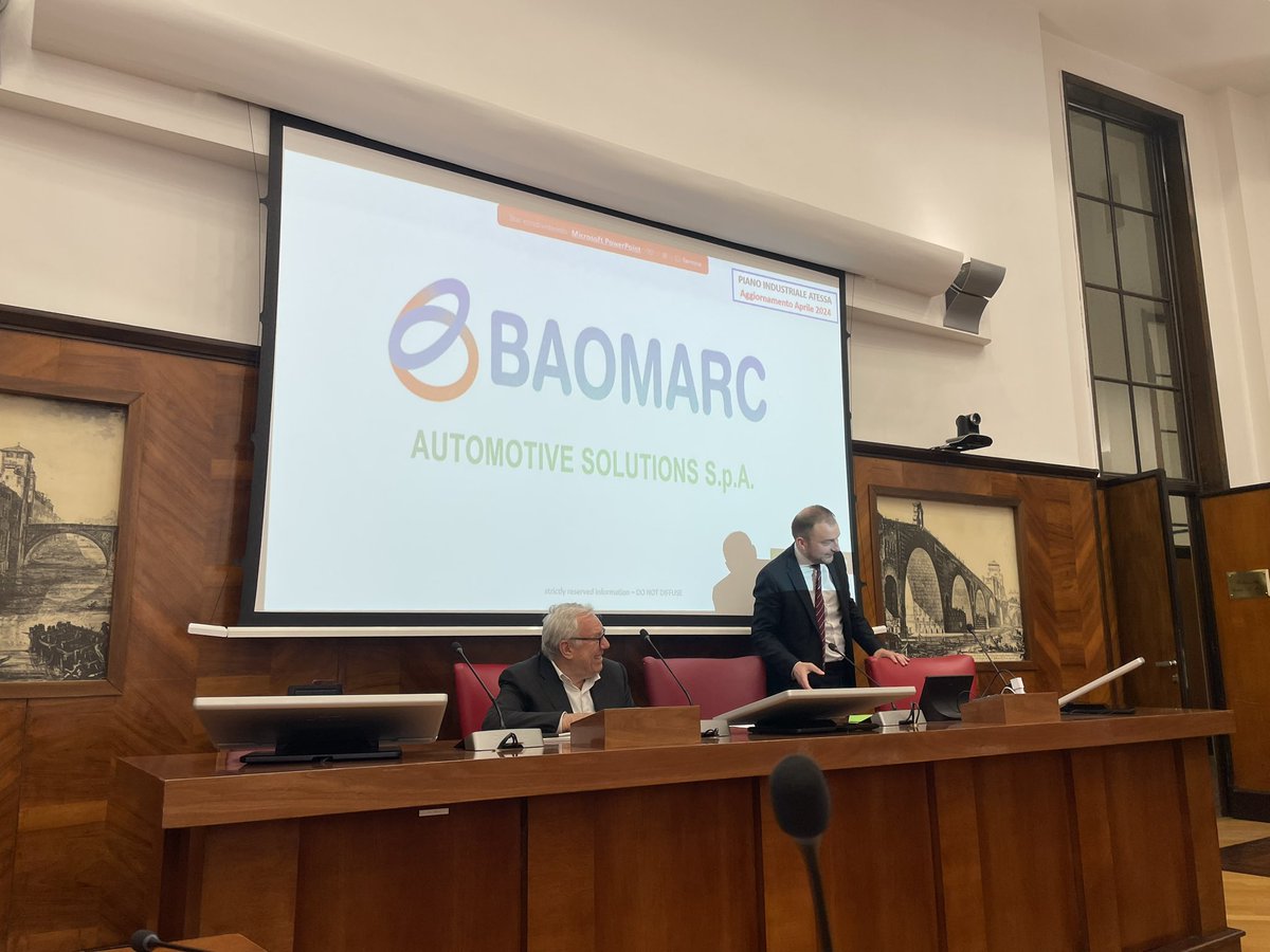 FIMCislStampa's tweet photo. Incontro #Baomarc ex-Honeywell (CH) - azienda cinese prima fornitrice di acciaio piano del gruppo #Stellantis, nel 2018 firma accordo nell’allora MiSE, ricevette a 1€ il capannone ex-Honeywell a fronte di di 162 assunzioni, ad oggi assunti appena 70 lavoratori https://t.co/ciinWzz3Ho