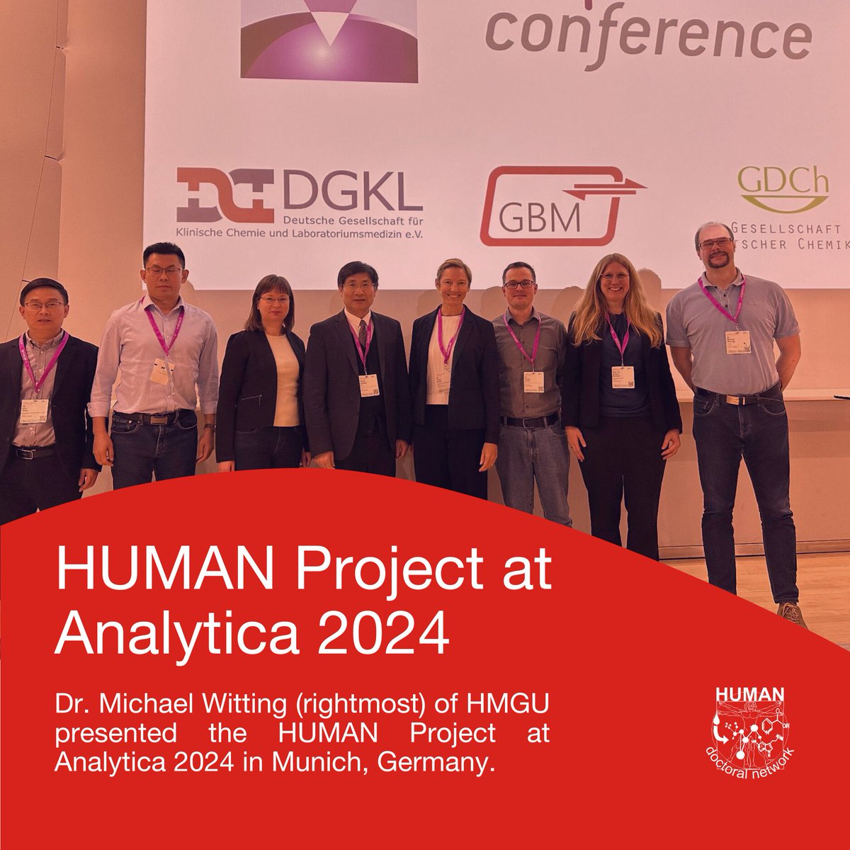 Spotted!✨👀 HUMAN PI @wittingmichael1 presented the HUMAN Project at the @analyticaFair 2024 in Munich, Germany! 🍻 #metabolomics #health #massspec