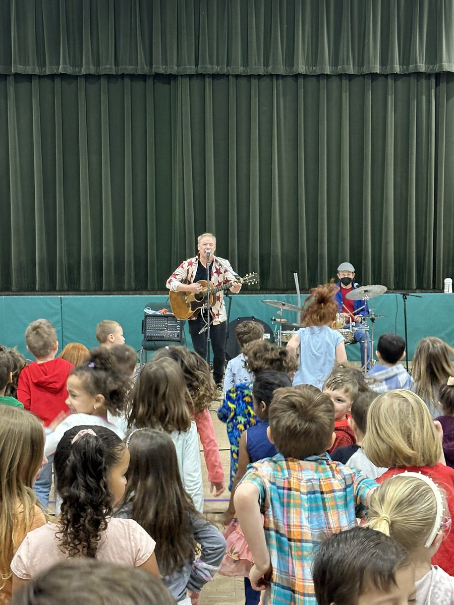 Brady!!!! Assembly at Alpine! Everyone is dancing.
