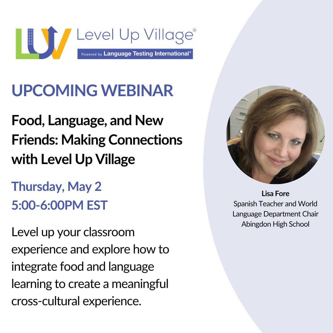 WEBINAR: engage students & foster cultural connections. Lisa Fore of Abingdon HS talks about how she integrates food & language learning to create a meaningful cross-cultural experiences. Register ow.ly/KMNT50RcEa5 #langchat #culture #communication #collaboration #language