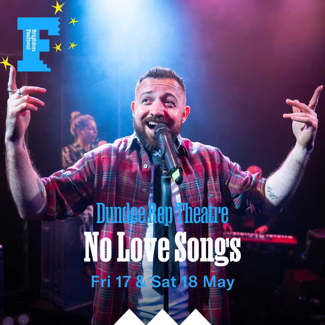 It's 1 month till No Love Songs heads on tour to @brightfest!🤘 Songs taken from @KyleFrancisFalc's hit 2nd album are reimagined on stage in this new musical, capturing the essence of love, parenthood, and the struggles that come with it. 🎤 17 - 18 May brightonfestival.org/whats-on/Koe-n…