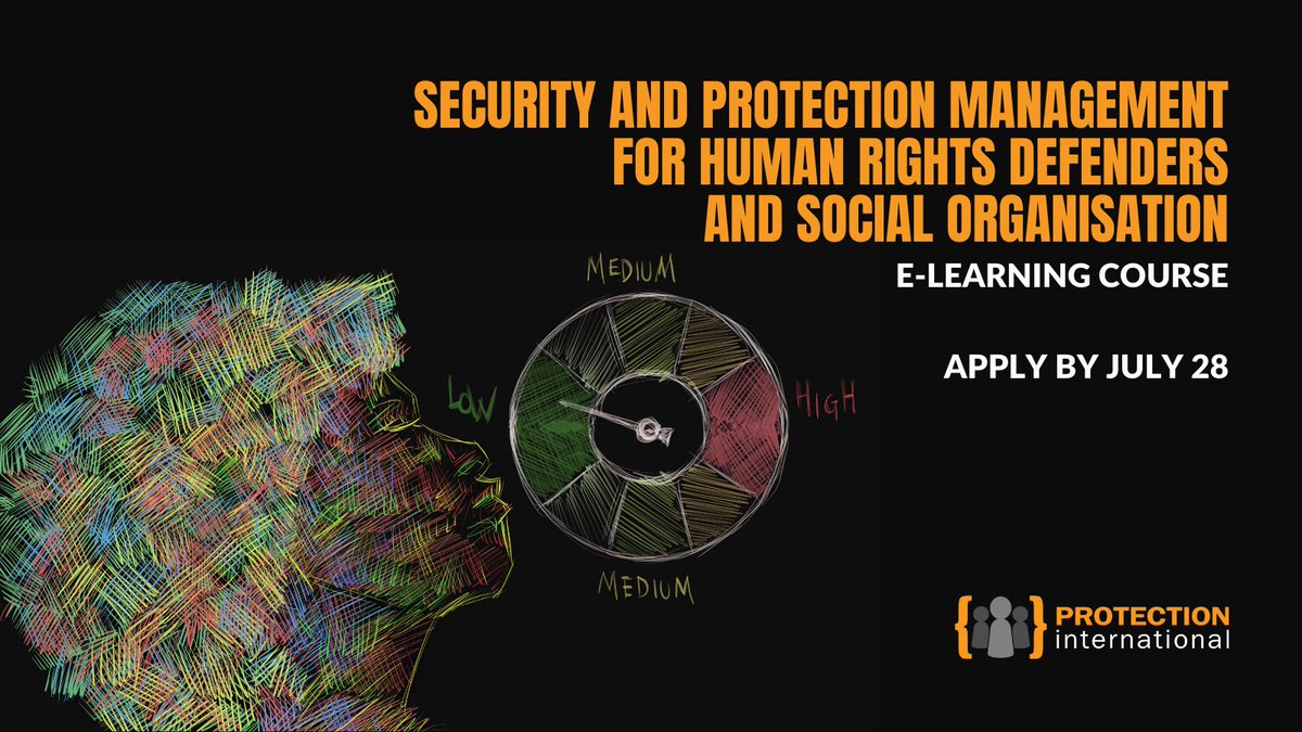 📚 Ready to enhance your skills in security and protection management? Our e-learning course provides essential training for human rights defenders and social organisations. Learn more: protectioninternational.org/news/e-learnin…