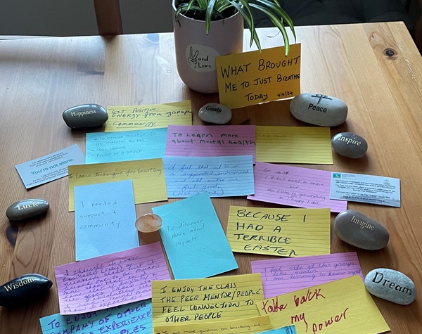 A couple of weeks ago, we asked attendees at our in-person Just Breathe Peer Support group what brought them to the group and here's what they told us! Read more about our Peer Support Program and register to join us at halton.cmha.ca/peer-support/.
