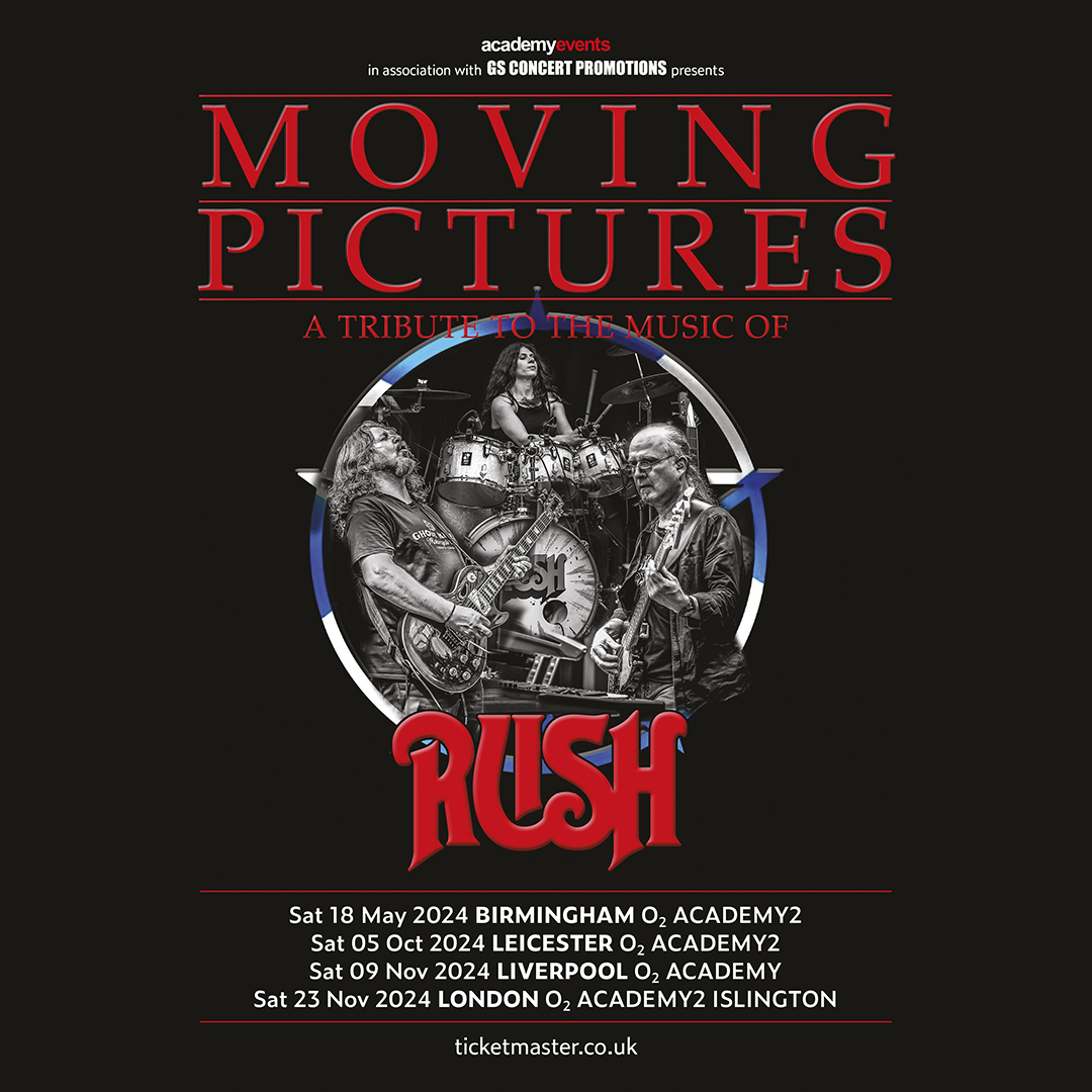 Power trio #MovingPictures is one of Europe’s top tributes to Canada’s finest export, Rush. 📆 Sat 18 May @O2AcademyBham 📆 Sat 05 Oct @O2AcademyLeic 📆 Sat 09 Nov @O2AcademyLpool 📆 Sat 25 Nov @O2AcademyIsl 🎟️ Find tickets 👉 amg-venues.com/Lbco50R0Y9q
