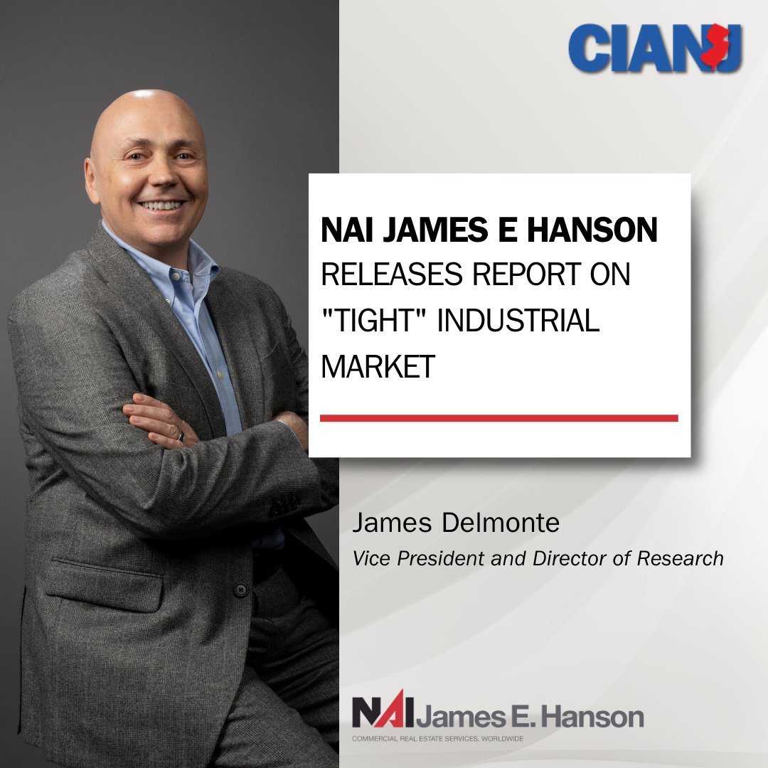 NAI Hanson Vice President and Director of Research James Delmonte shares the latest trends in Northern & Central Jersey's industrial real estate market! Read more on @CommerceNJ: ow.ly/M6y950Rgzgn

#IndustrialRealEstate #MarketTrends
