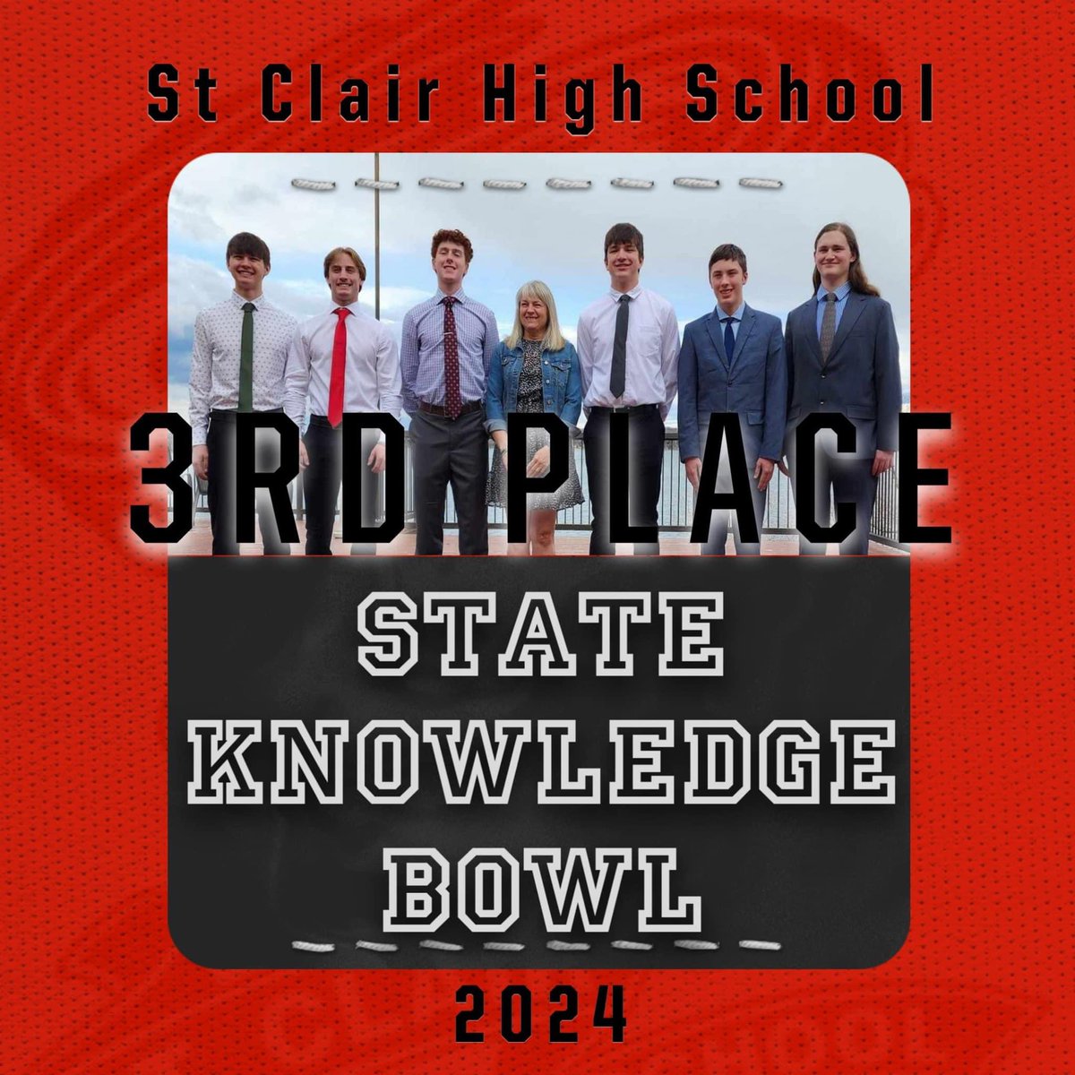 Congratulations to our Knowledge Bowl team taking 3rd place in State! This was the first state appearance for St. Clair!🥉#cyclonePROUD