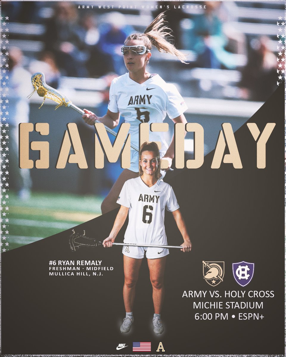 Under the lights for a midweek clash at Michie 👇 🆚 Holy Cross ⏰ 6 PM 📍 West Point, NY 🏟️ Michie Stadium 🎟️ Free Admission 📺 espn.com/watch/player/_… 📊 goarmywestpoint.com/sidearmstats/w… #GoArmy