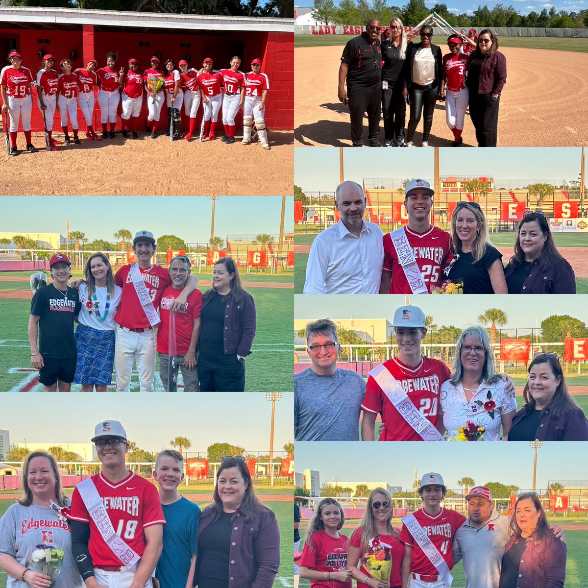 Senior Day for Base and Softball. Class of 2024!