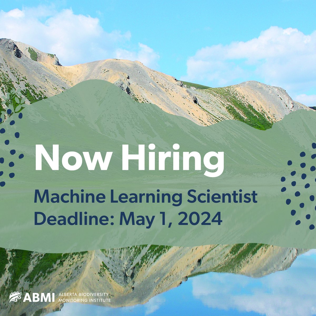 Join our team as the new Machine Learning Scientist and contribute to our province-wide biodiversity monitoring program. 

Apply by May 1, 2024 at Midnight MDT: ow.ly/7UCQ50RhiIC

#hiring #albertajobs#spatialanalysis #remotesensing #geospatialscience #AI #machinelearning