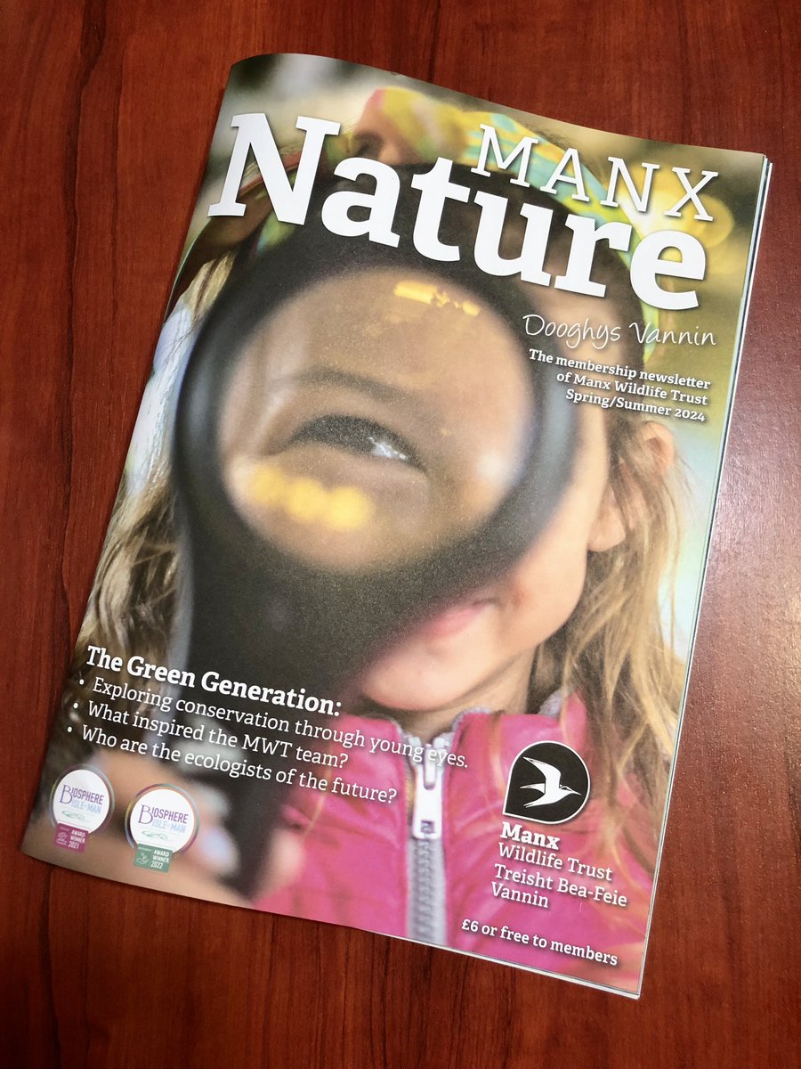 Very pleasantly surprised with the quality of print on recycled paper from @WordsSpaces for @manxnature’s latest member’s magazine 📖 looks great, feels great and it’s more sustainable #TeamWilder