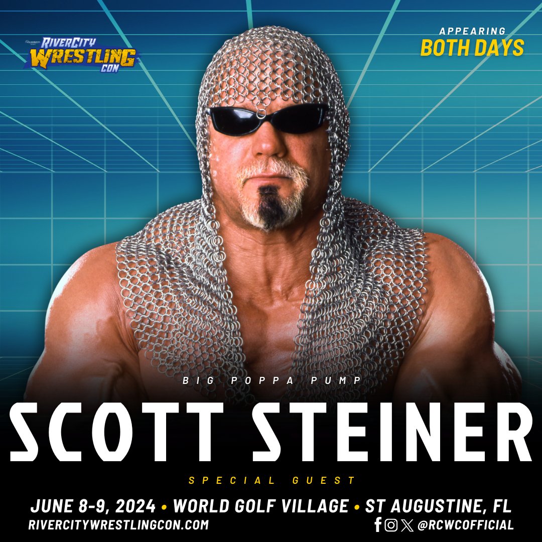 ICYMI: .@scottsteiner makes a special appearance at #RCWC! Secure your tickets now at rivercitywrestlingcon.com/tickets. #AEWDynamite