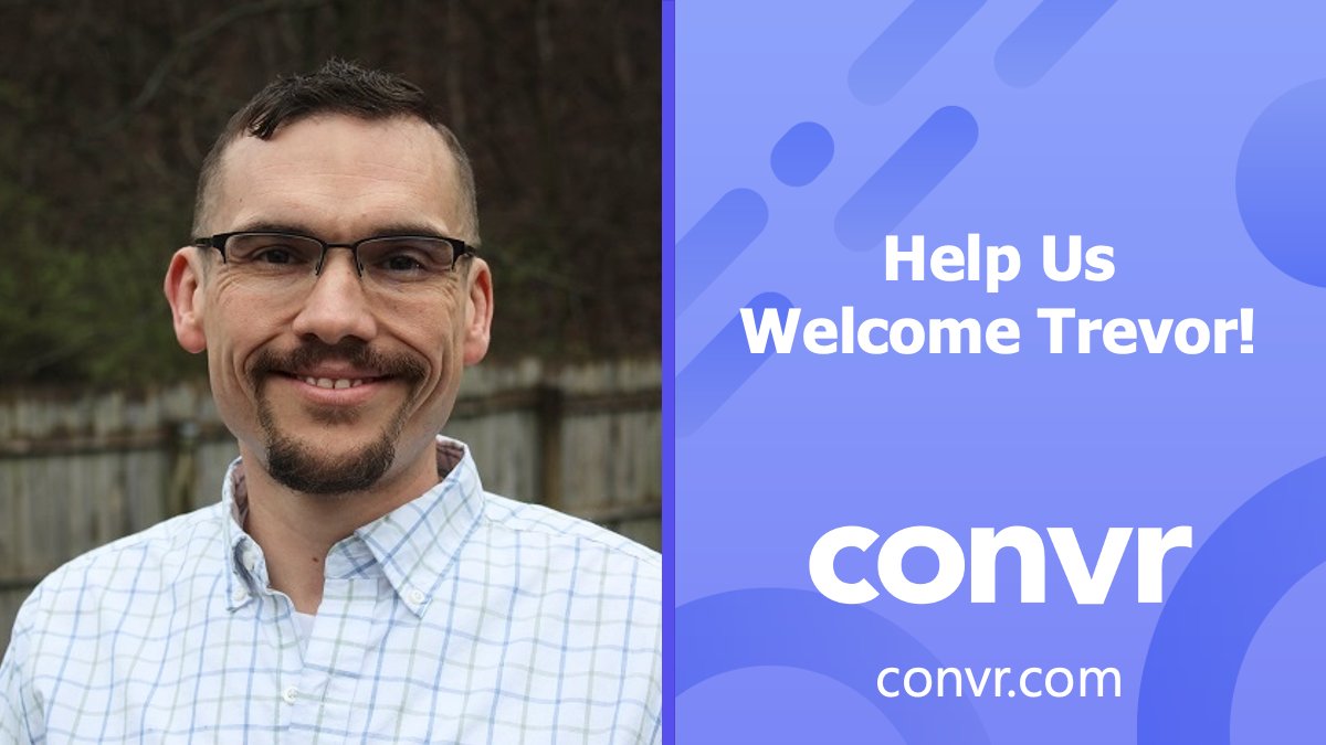 Help us welcome Trevor Smith to Convr! We're excited Trevor has taken on the role of Solutions Architect on the Customer Experience team. Welcome aboard, Trevor! #team #remote #SaaS #earlystagestartups #ai #ml #datalake