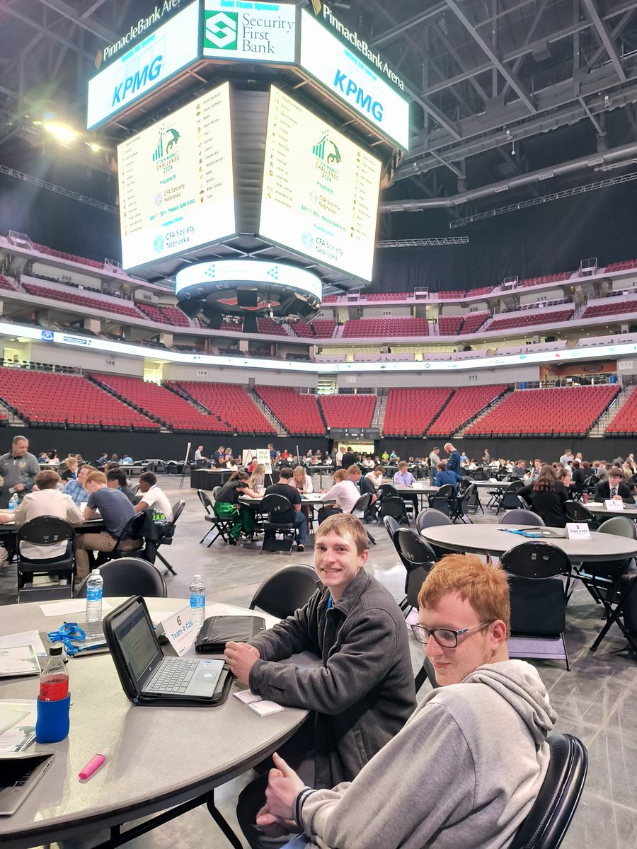 Ready to go at the Junior Achievement Stock Market Challenge. <a href="/KearneyHigh/">Kearney High School</a>