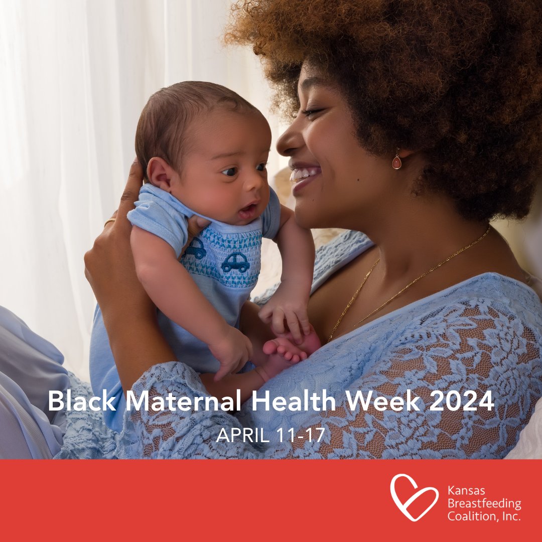 We invite you to explore our webpage for resources catered to Black communities during this final day of Black Maternal Health Week. #BMHW24 #BlackMamasMatter

ksbreastfeeding.org/our-work/racia…