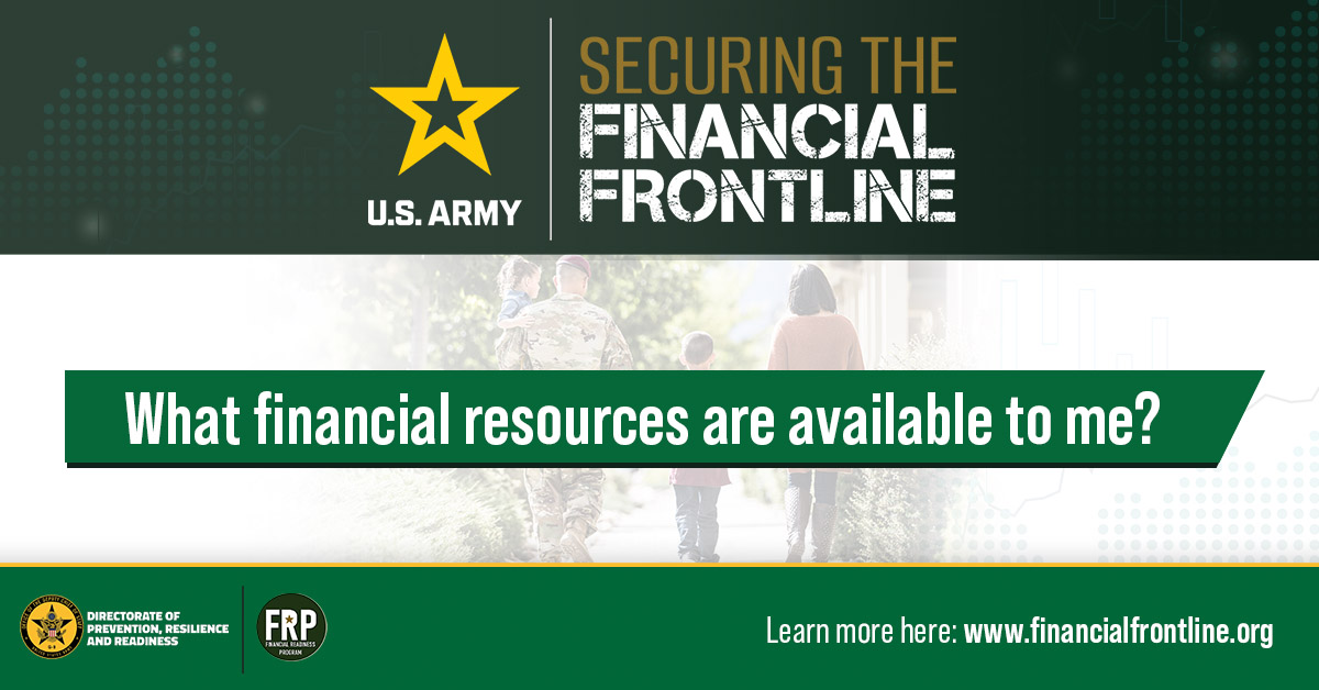 Don’t wait for an emergency. Financial managers and counselors partner with you at every financial step of your military experience. These highly trained professionals can help you create a budget, develop a spending plan and achieve economic security. finred.usalearning.gov/pfcMap.