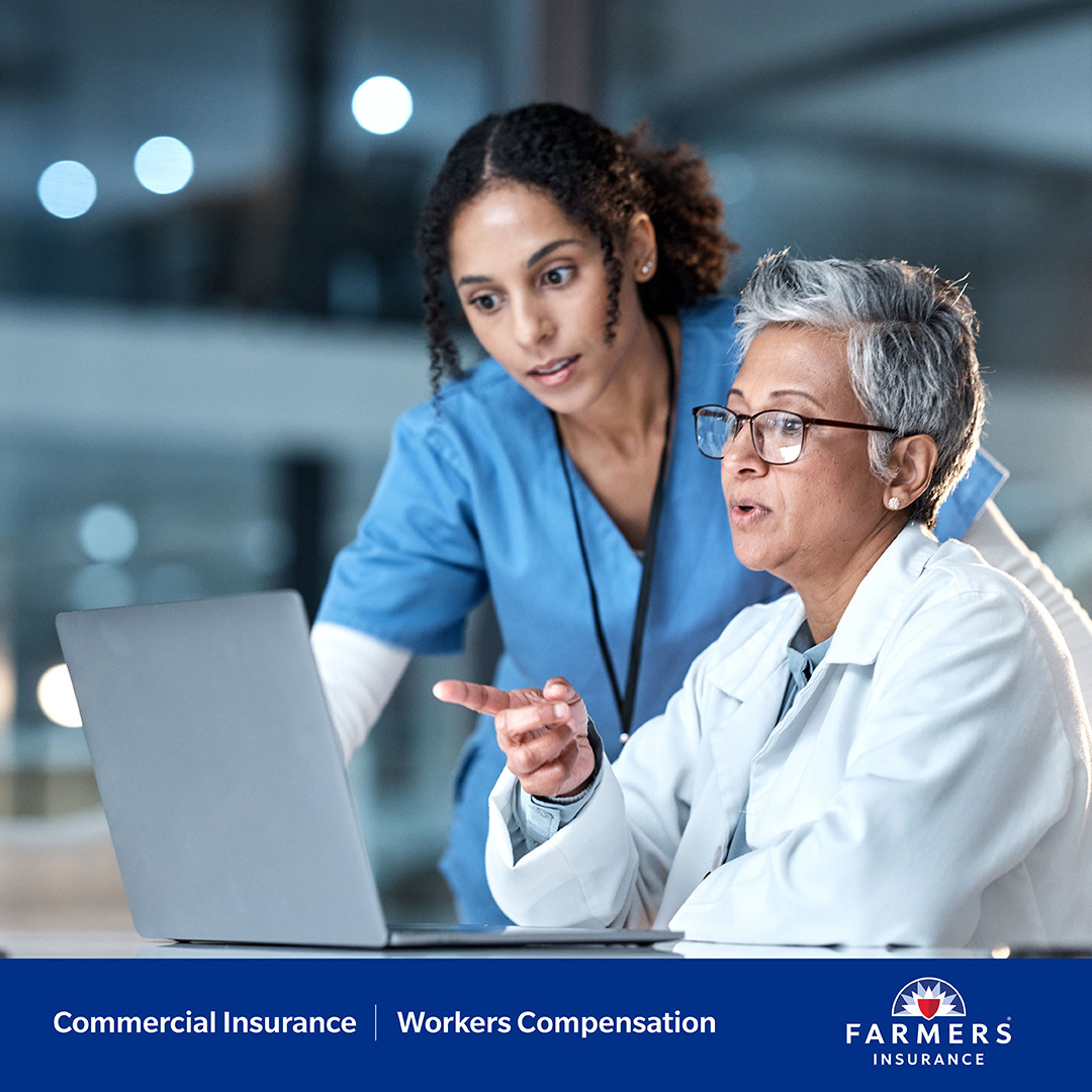 TFischerTweets's tweet photo. Is there a doctor in the house? Why, yes. Glad you asked. Farmers® has an on-staff physician and more than two dozen nurses to help with workers’ compensation claims when one of your employees gets hurt on the job. And the nurse triage is there for your employees 24/7. https://t.co/c88dFeVXZ8