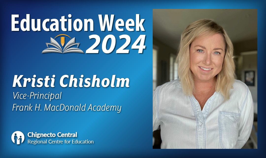 Congratulations to Kristi Chisholm of Frank H MacDonald Academy for winning an Education Week Award. Kristi helped create a partnership between Frank H & Pictou Landing First Nations School to form school sports teams, participate in ceremonies and offer learning opportunities.