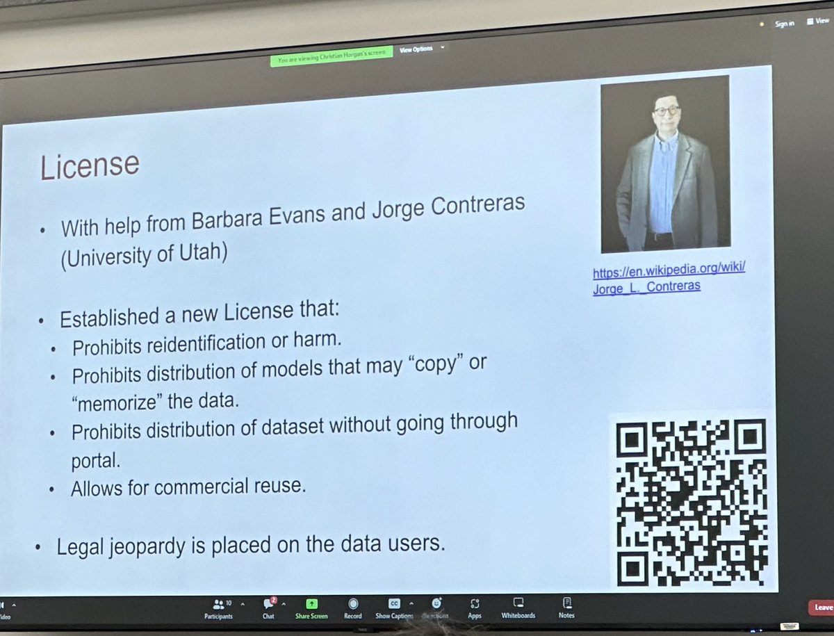 Dr Shannon McWeeney 🇺🇦 is on BlueSky & Mastodon (@wondermixtape) on Twitter photo .<a href="/NIH_CommonFund/">NIH Common Fund</a> #Bridge2AI F2F <a href="/aaronylee/">Aaron Lee</a> presenting on AI-READI (aireadi.org) - I’m proud of our collaborative work on new health data license- we consider downstream implications of AI - w/ Barbara Evans, Jorge Contreras, <a href="/SammHurstPhD/">Samm Hurst PhD, MA</a> <a href="/fairdataihub/">Fair Data Innovations Hub</a> & Cecilia Lee .<a href="/NIH_CommonFund/">NIH Common Fund</a> #Bridge2AI F2F <a href="/aaronylee/">Aaron Lee</a> presenting on AI-READI (aireadi.org) - I’m proud of our collaborative work on new health data license- we consider downstream implications of AI - w/ Barbara Evans, Jorge Contreras, <a href="/SammHurstPhD/">Samm Hurst PhD, MA</a> <a href="/fairdataihub/">Fair Data Innovations Hub</a> & Cecilia Lee