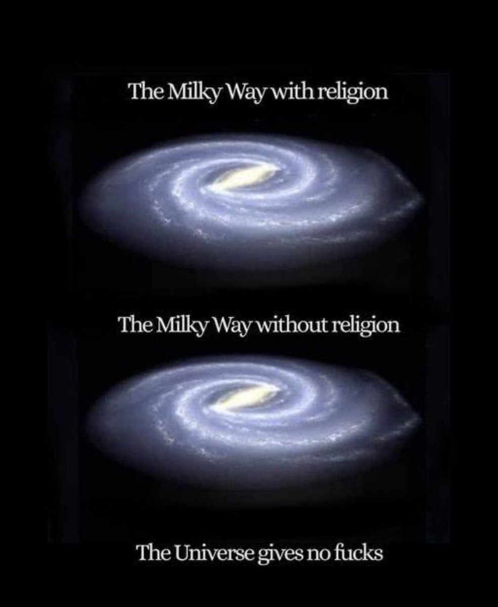 I’m with the universe 100%.  #atheist