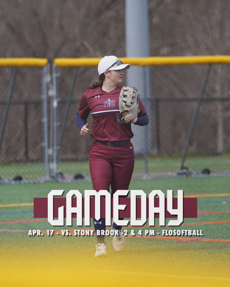 Back for more 🥎 🆚 Stony Brook ⏰ 2 & 4 pm 📍 Stony Brook, N.Y. 📊 FDUKnights.com 📺 flosports.tv #uKNIGHTED