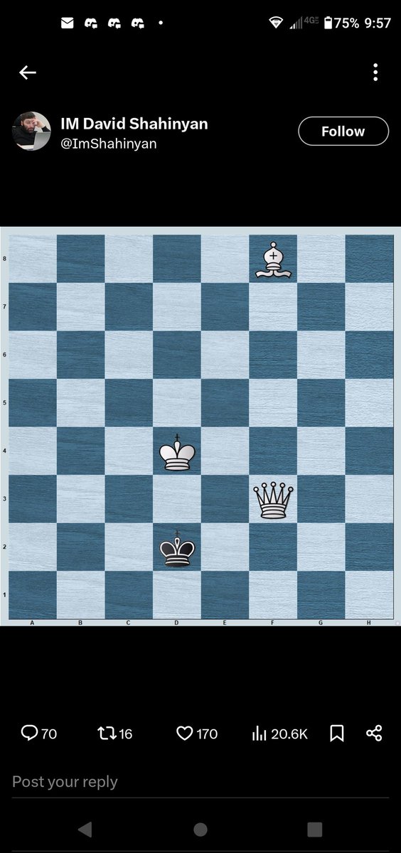 Mate in two. Solving these puzzles helps teach ...game theory ...sequence ...end game ...@strategicplay_ ...the basics Chess; a different game . . . every time.