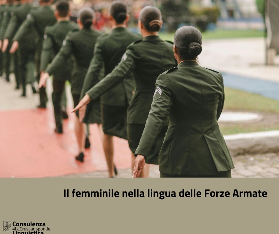 “Nelle Forze Armate italiane, come bisogna esprimersi riguardo alle donne?”, “È corretto dire la Tenente?”, “Descrivendo un Generale dell’esercito donna, qual è il modo più corretto per esprimersi?”; Cecilia Robustelli ha risposto a queste domande: bit.ly/4d3Wezh