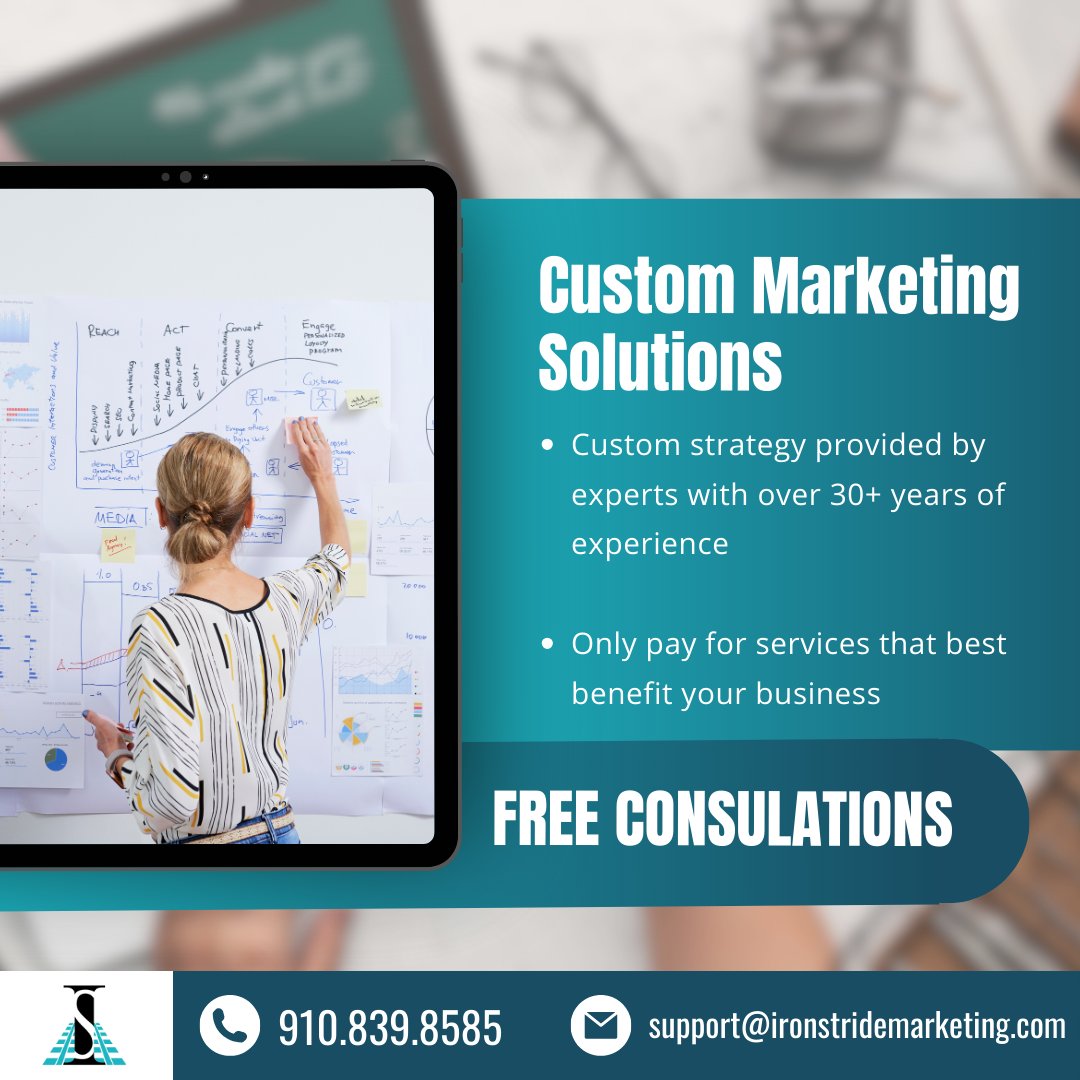 Our team crafts custom strategies to elevate your business. Ready to boost your brand? Request a FREE consultation and let's turn your vision into reality! ​📈
#CustomMarketing #BusinessGrowth